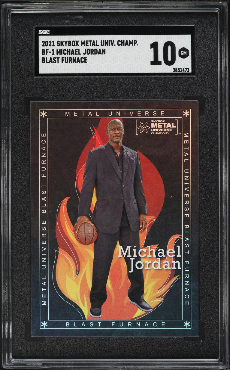 2021 Metal Universe Champions Blast Furnace Michael Jordan #BF-1 SGC 10 GEM MINT