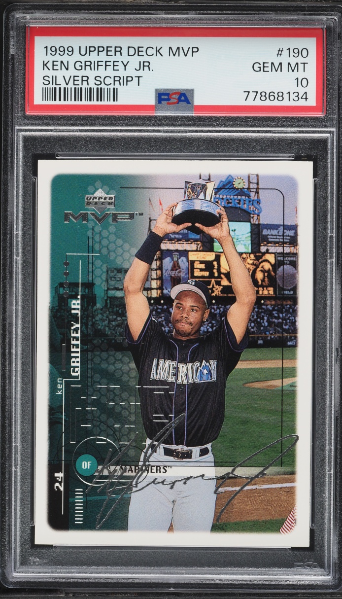 1999 Upper Deck MVP Silver Script Ken Griffey Jr. #190 PSA 10 GEM MINT