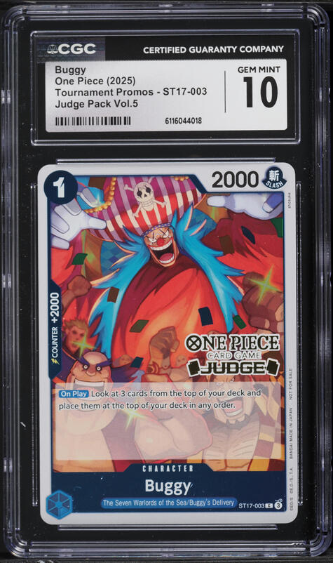 2025 One Piece Promo Release Event Winner Buggy #P-084 PSA 10 GEM