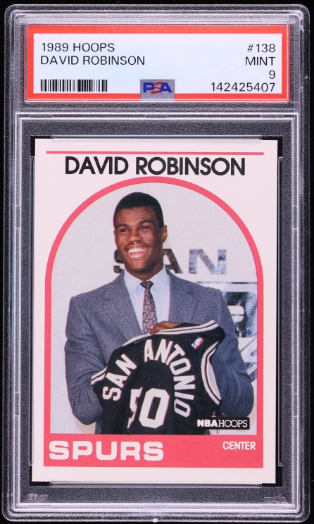 1989 Hoops David Robinson ROOKIE #138 PSA 9 MINT
