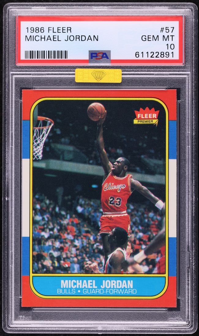 1986 Fleer Basketball Michael Jordan ROOKIE #57 MBA PSA 10 GEM MINT