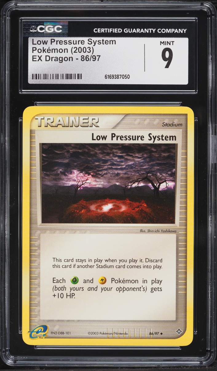 2003 Pokemon EX Dragon Low Pressure System #86 CGC 9 MINT