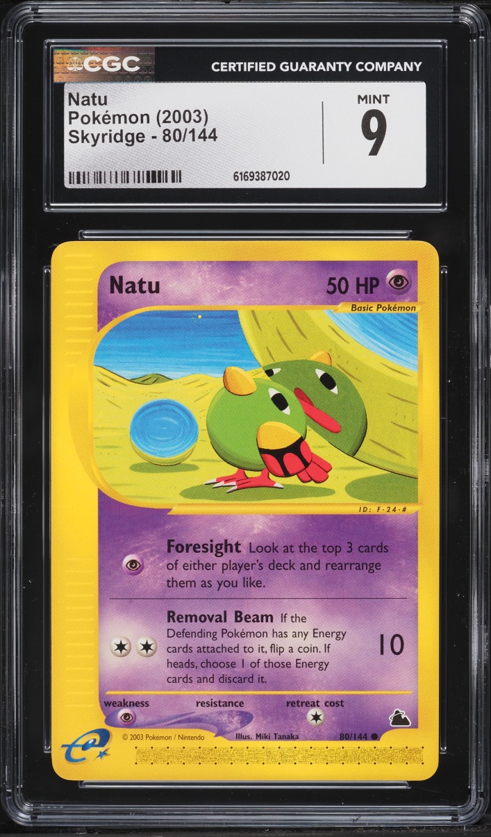 2003 Pokemon Skyridge Natu #80 CGC 9 MINT