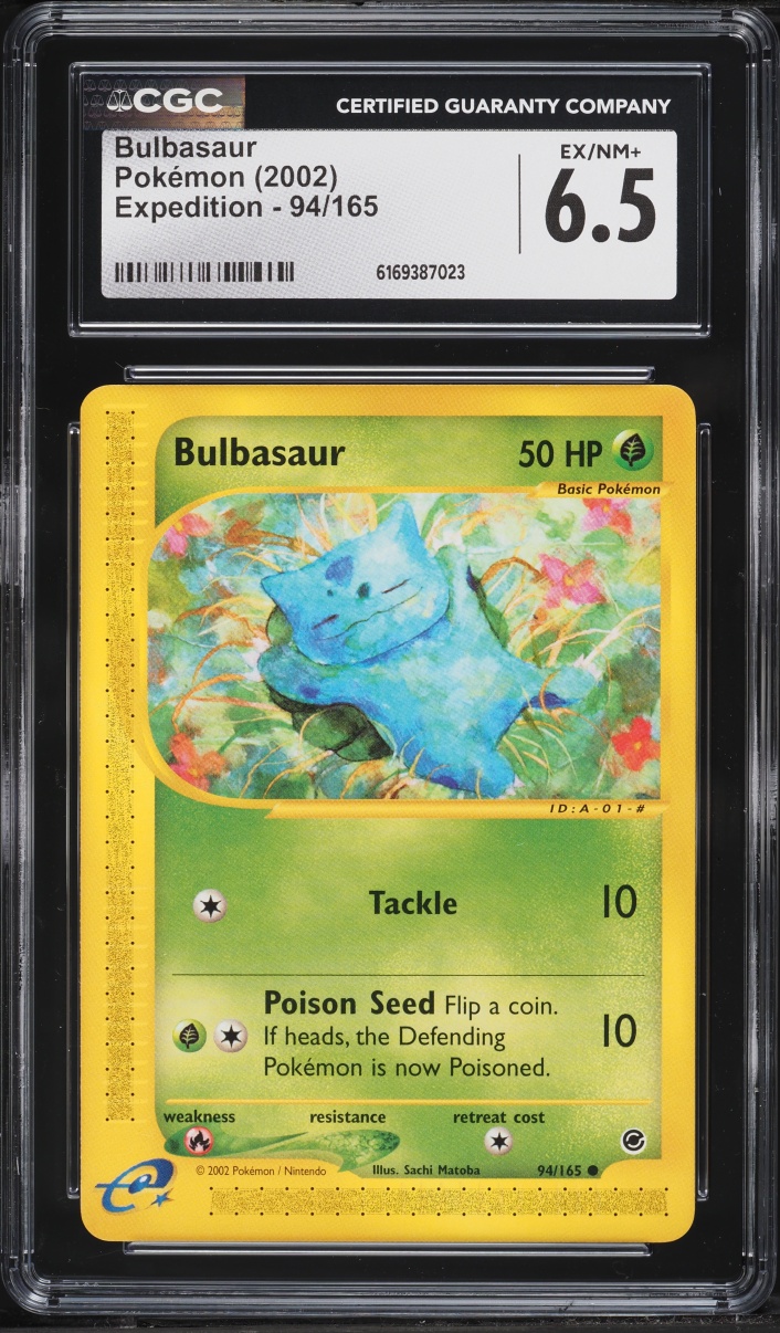 2002 Pokemon Expedition Base Set Bulbasaur #94 CGC 6.5 EXMT+
