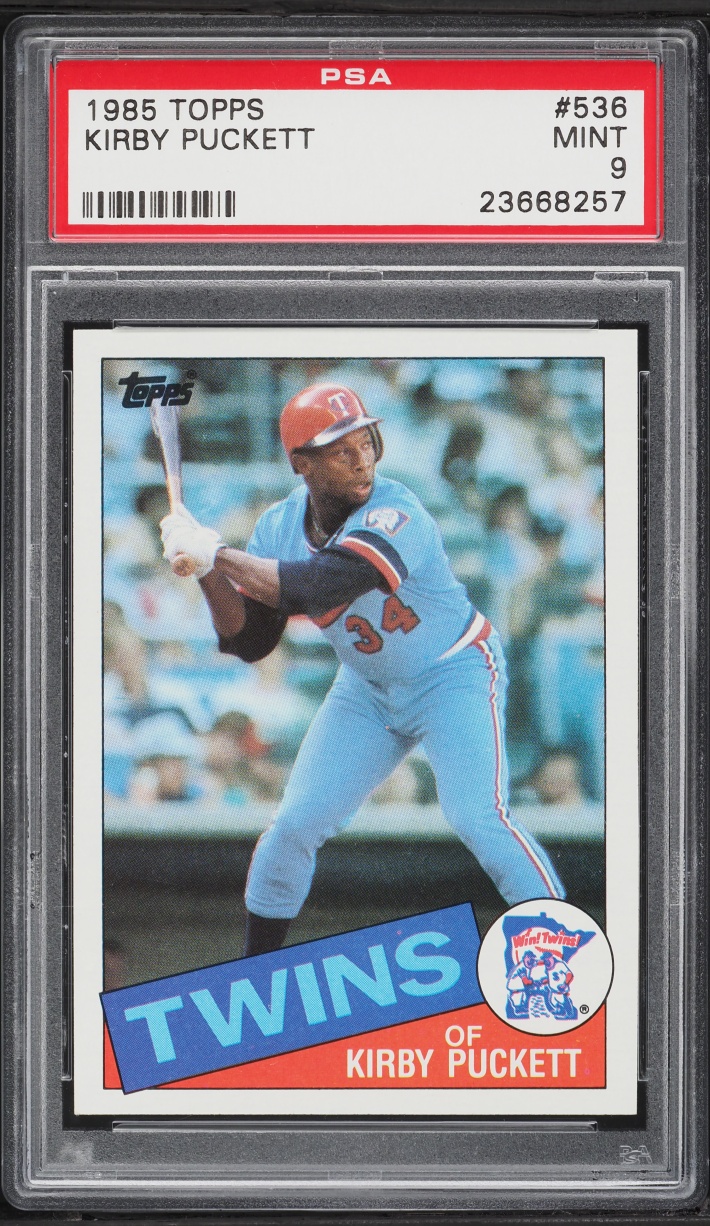 1985 Topps Kirby Puckett ROOKIE #536 PSA 9 MINT