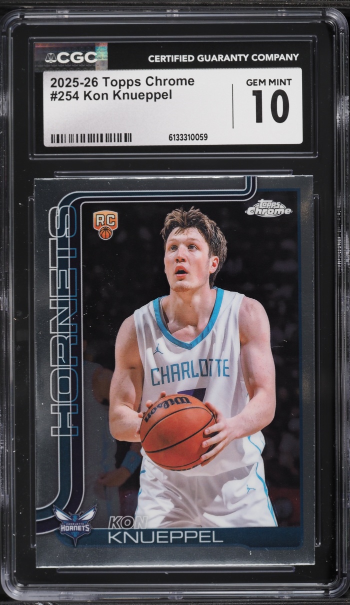 2025 Topps Chrome Kon Knueppel ROOKIE #254 CGC 10 GEM MINT