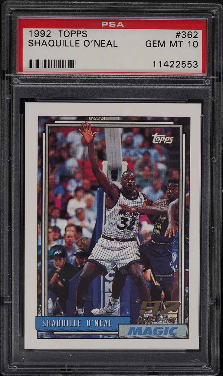 1992 Fleer Basketball Shaquille O'Neal ROOKIE #298 PSA 10 GEM MINT