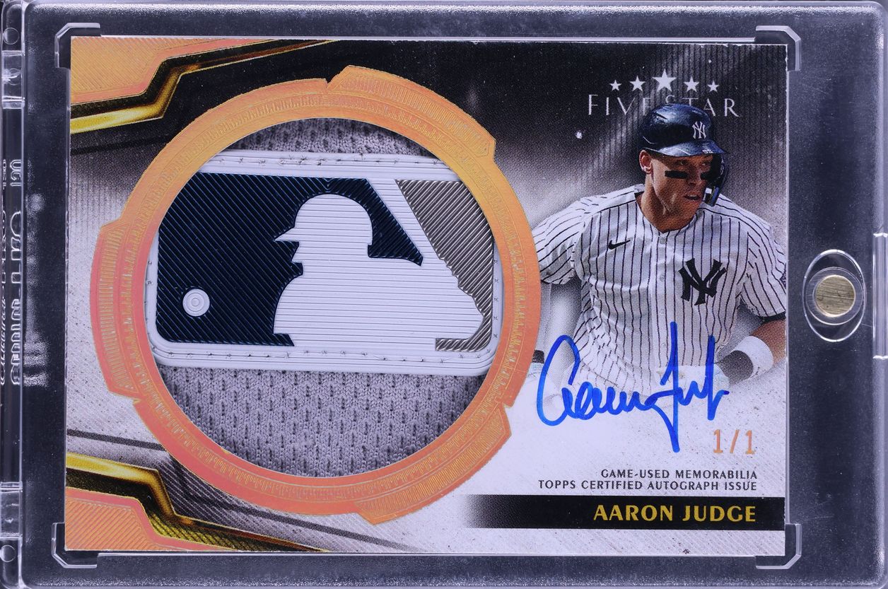 2024 Topps Five Star Prime MLB Logo Aaron Judge PATCH AUTO 1/1 #FSJP-AJ CGC AUTH