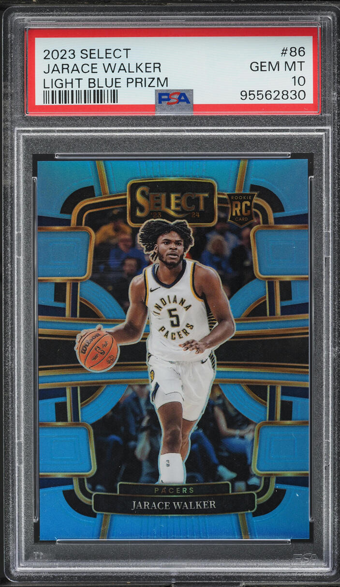 2023 Select Concourse Light Blue Prizm Jarace Walker ROOKIE /299 #86 PSA 10 GEM