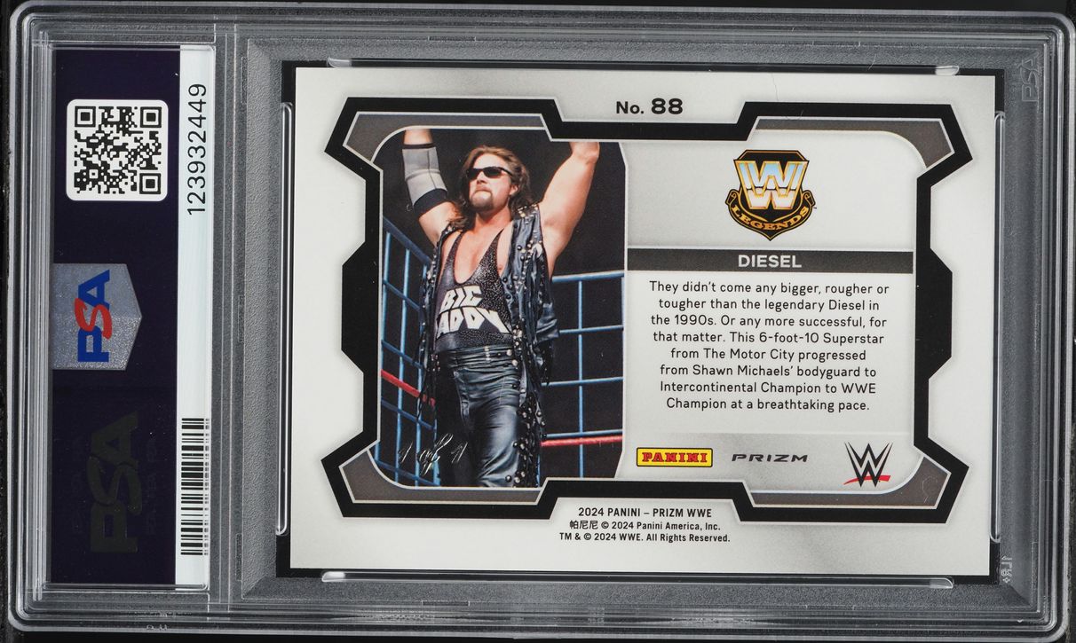 2024 Panini Prizm WWE Black Finite Diesel 1/1 #88 PSA 10 GEM MINT