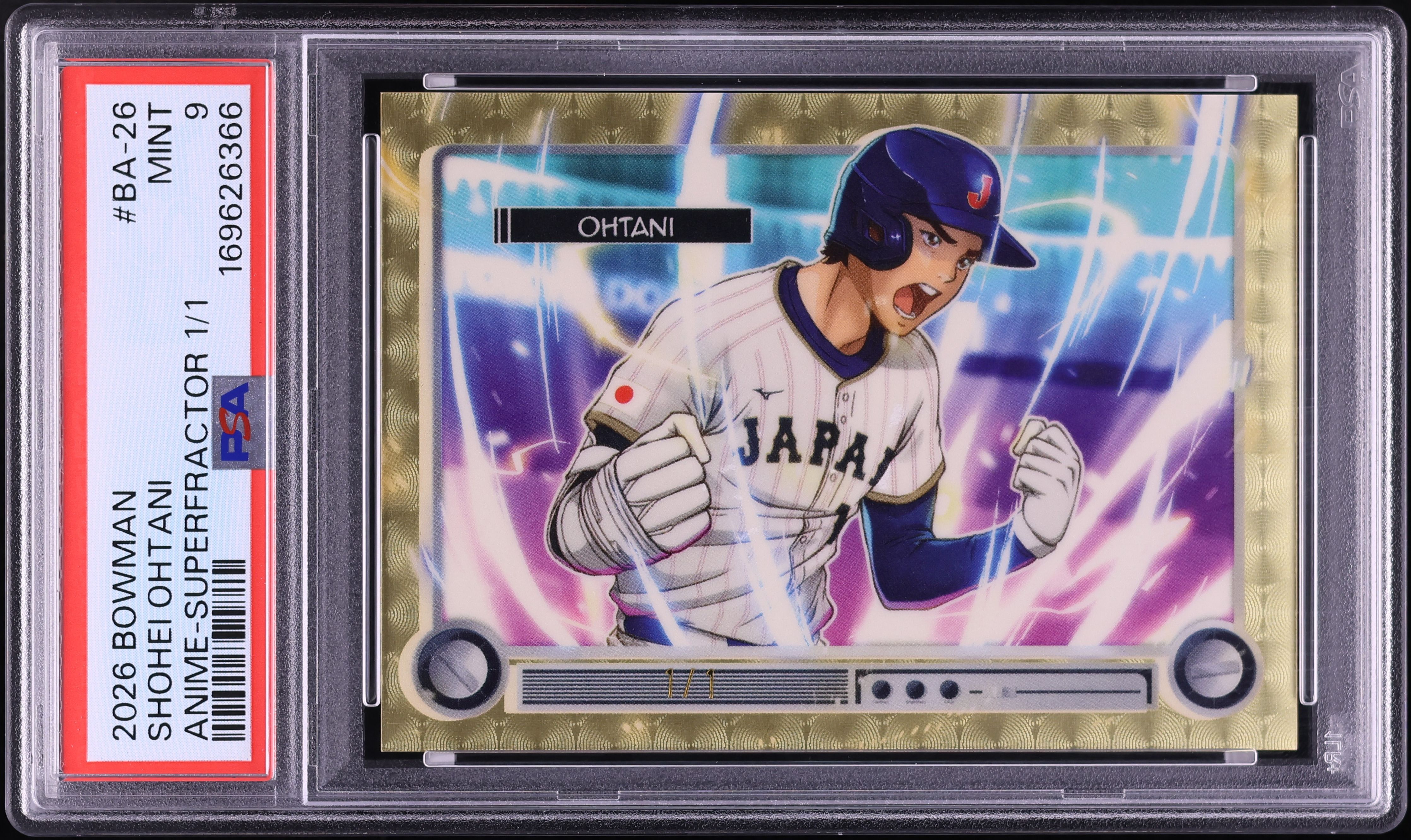 2026 Bowman Anime Superfractor Shohei Ohtani 1/1 #BA-26 PSA 9 MINT on ...