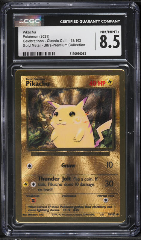 1997 Pokemon Topsun Original Series Cracked Ice Pikachu #025 CGC 8