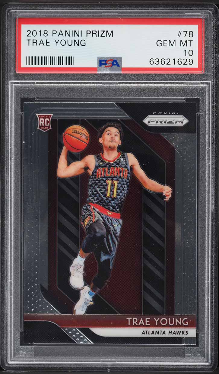 2018 Panini Prizm Trae Young ROOKIE #78 PSA 10 GEM MINT