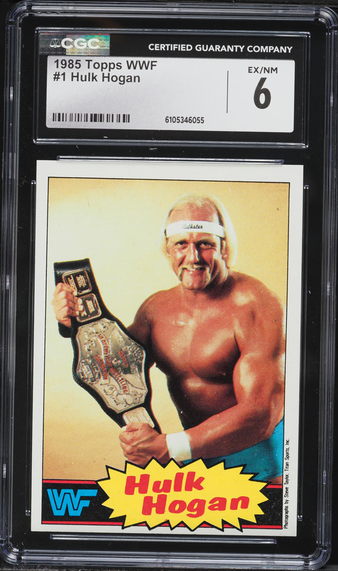 1985 Topps WWF Hulk Hogan #1 CGC 6 EXMT