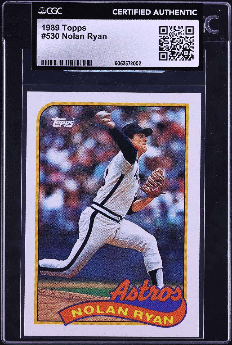 1989 Topps Nolan Ryan #530 CGC AUTH