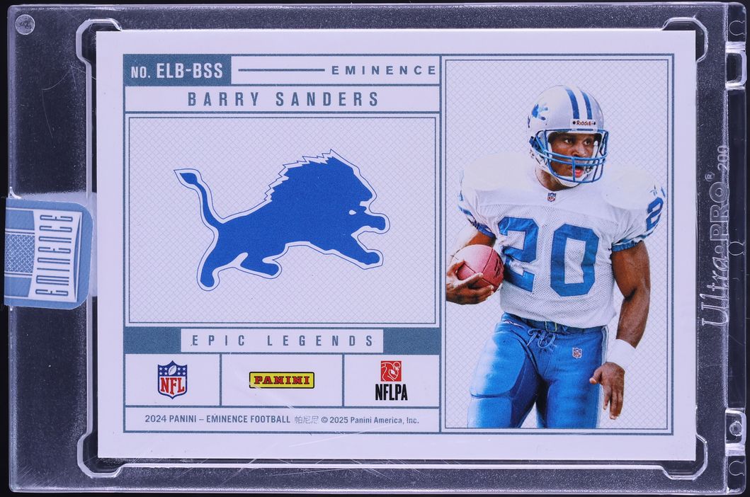 2024 Panini Eminence Epic Legends Gold Bar Barry Sanders 3/3 #ELB-BSS - Photo 2