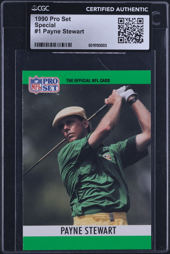 1990 Pro Set Special Payne Stewart #1 CGC AUTH