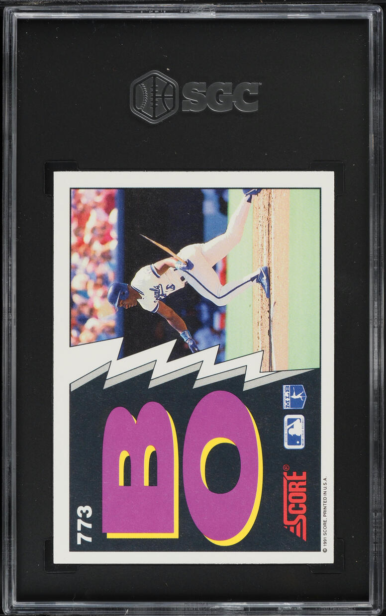 1991 Score Bo Breaker Bo Jackson #773 SGC 8 NM-MT