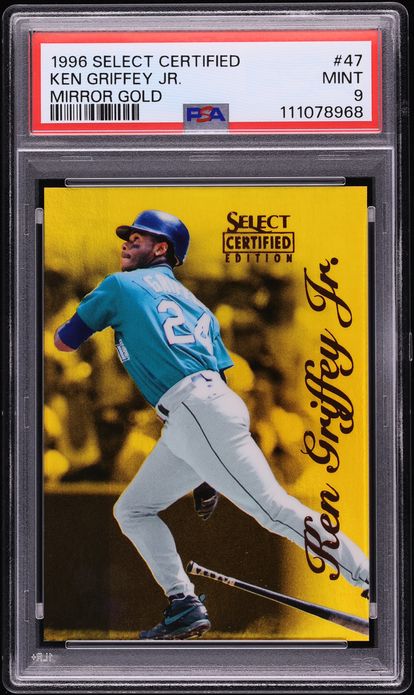 1996 Select Certified Mirror Gold Ken Griffey Jr. /30 #47 PSA 9 MINT
