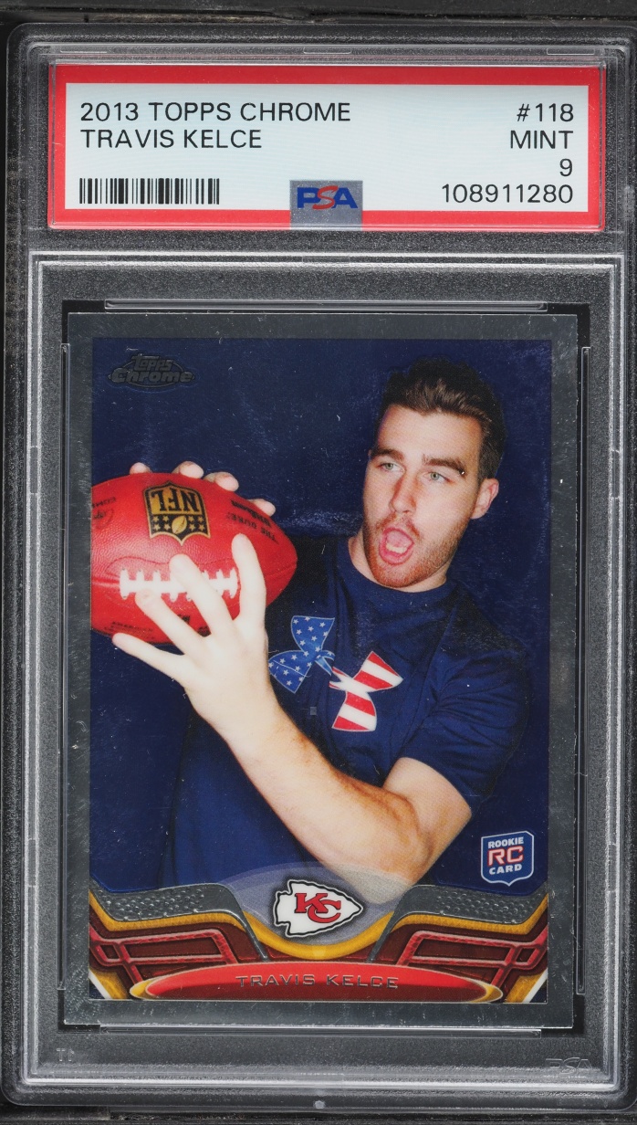 2013 Topps Chrome Travis Kelce ROOKIE #118 PSA 9 MINT