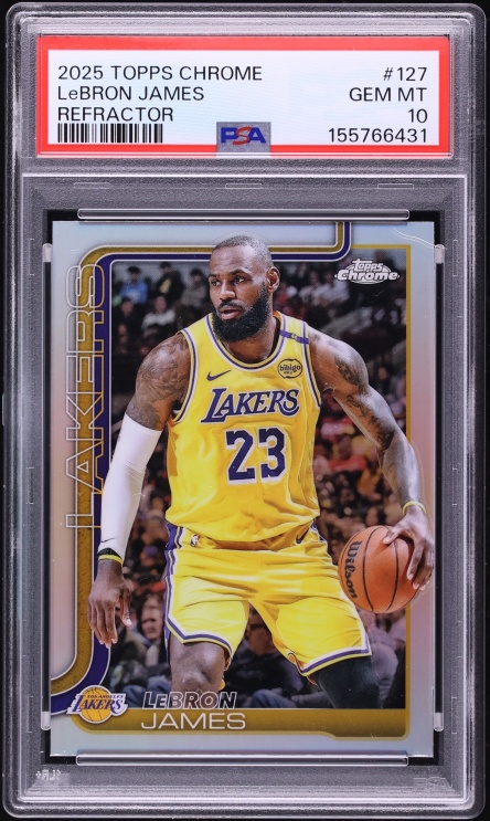 2025 Topps Chrome Refractor LeBron James #127 PSA 10 GEM MINT