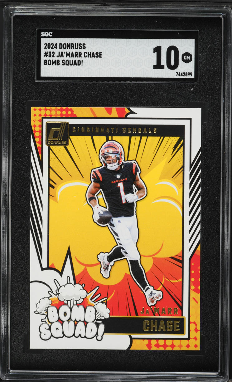 2024 Donruss Bomb Squad! Ja'Marr Chase #32 SGC 10 GEM MINT