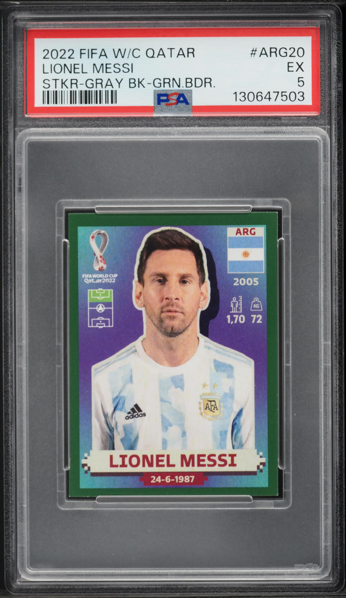 2022 Panini FIFA World Cup Qatar Stickers Green Boarder Lionel