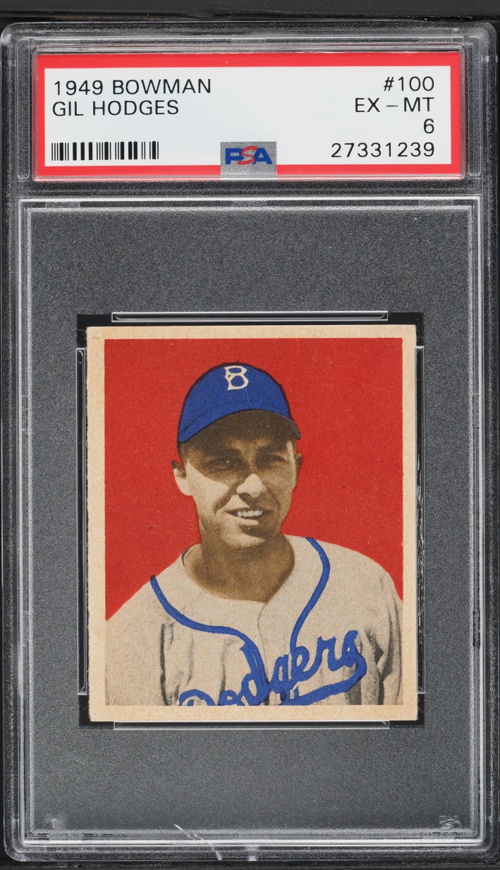 1949 Bowman Gil Hodges Rookie #100 PSA 6 EXMT