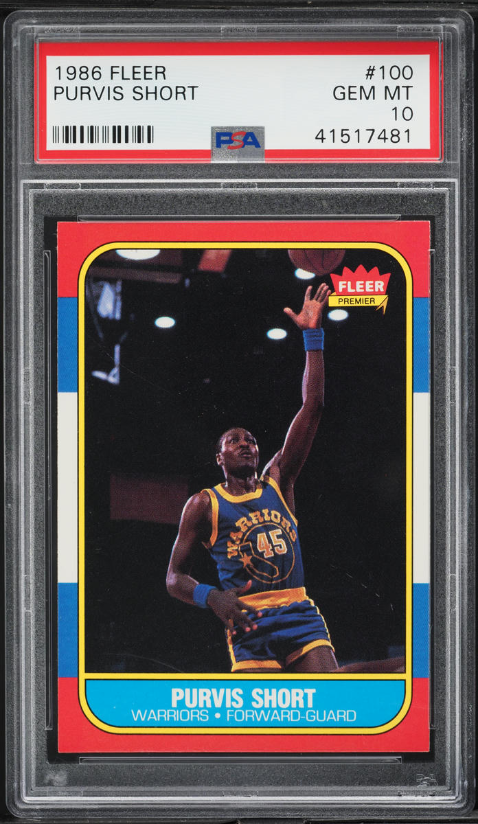 1986 Fleer Basketball Purvis Short #100 PSA 10 GEM MINT