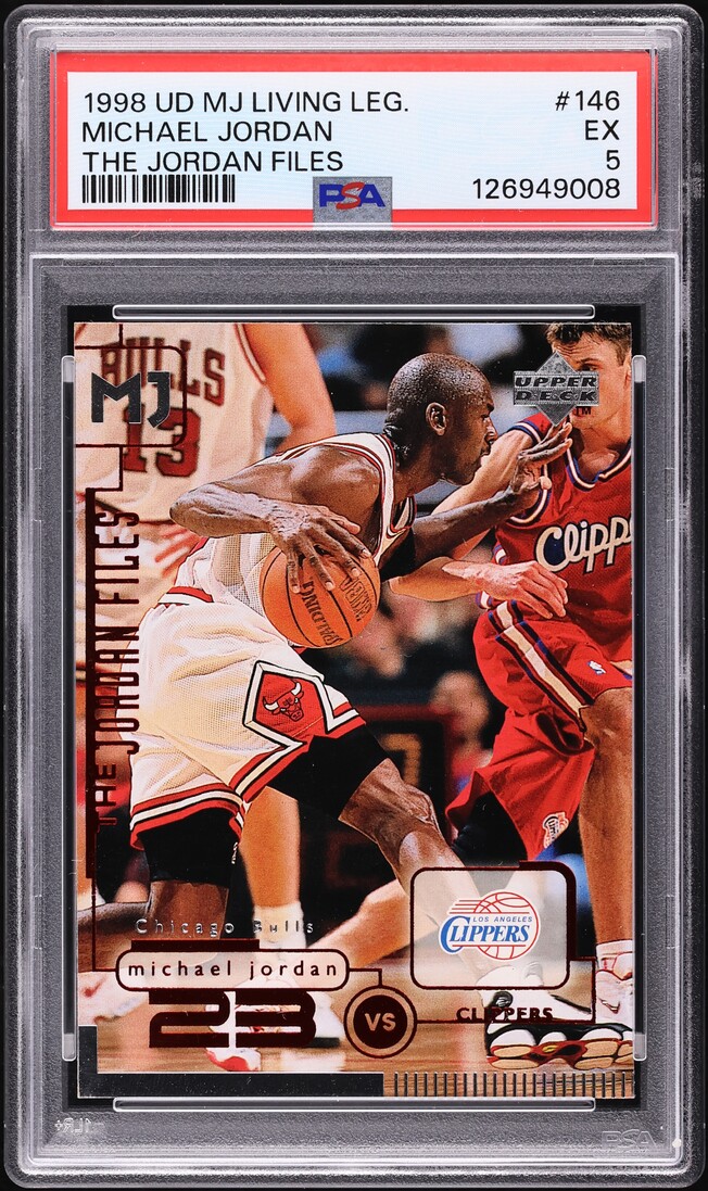 1998 Upper Deck MJ Living Legend The Jordan Flies Michael Jordan #146 PSA 5 EX