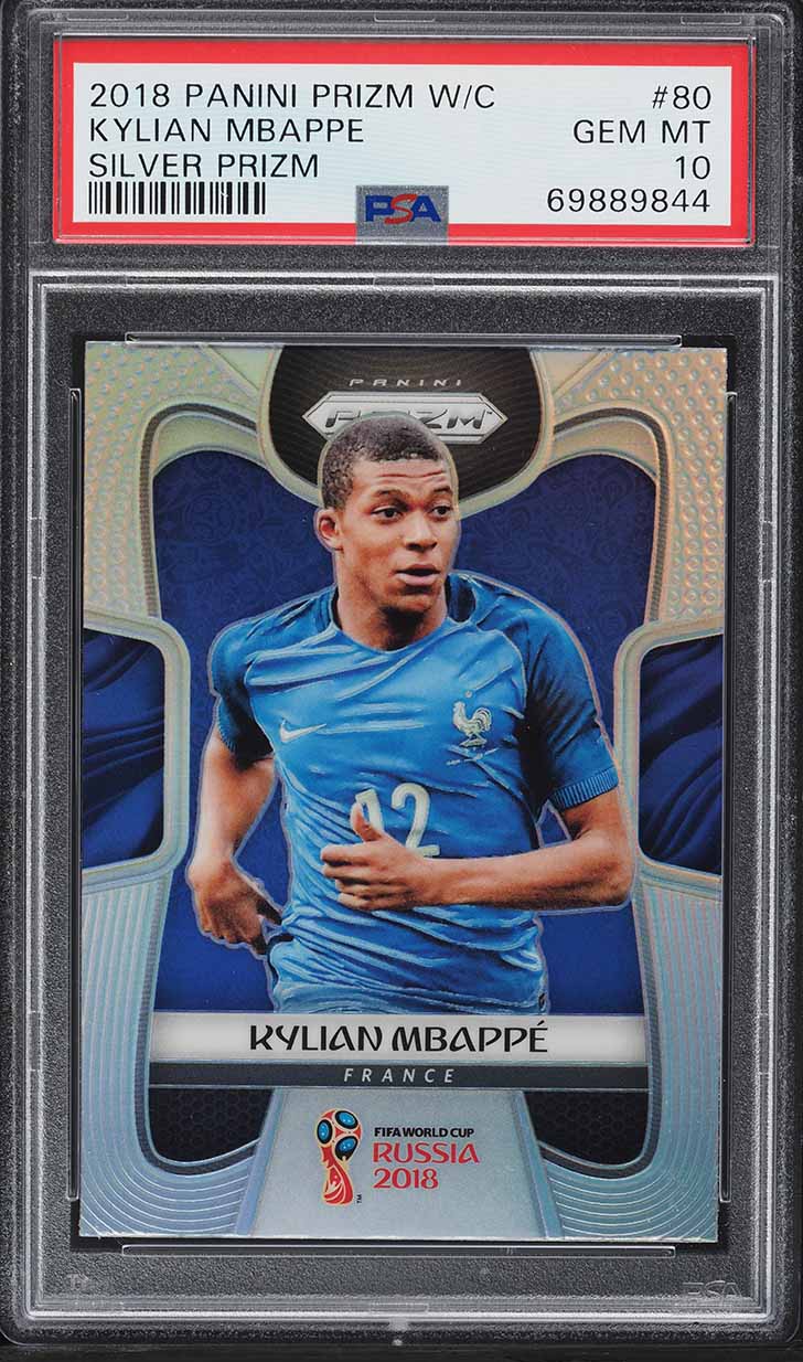 2018 PANINI PRIZM MBAPPE エムバペ RC PSA10 2018 Panini Prizm World Cup Cyrillic Text Kylian Mbappe SSP ROOKIE