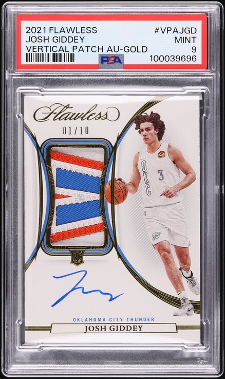 2021 Panini Flawless Prime Gold Victor Oladipo PATCH AUTO