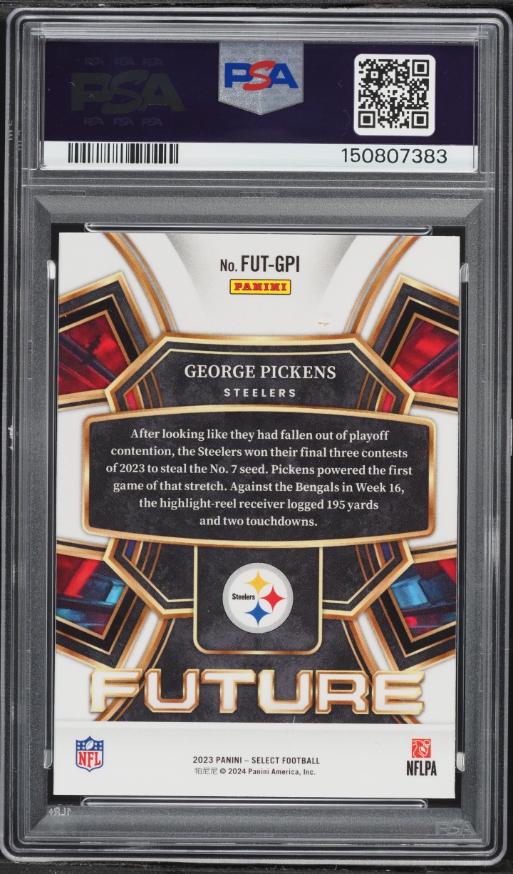 2023 Select Future George Pickens #FUT-GPI PSA 10 GEM MINT