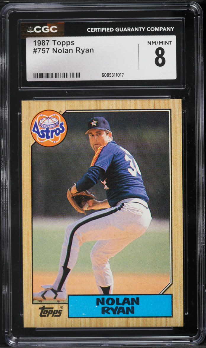 1987 Topps Nolan Ryan #757 CGC 8 NM-MT