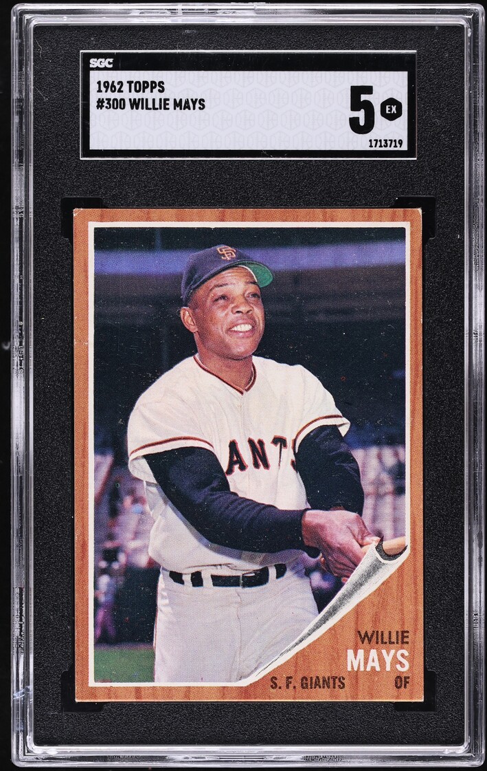 1962 Topps Willie Mays #300 SGC 5 EX