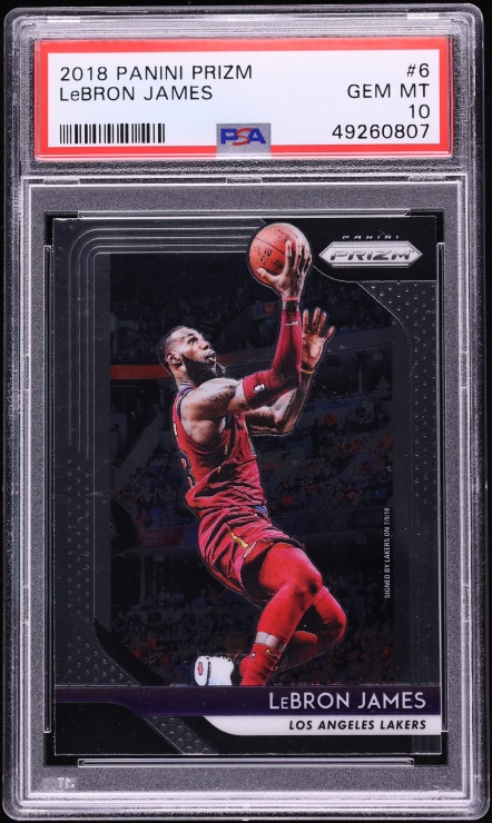 2018 Panini Prizm LeBron James #6 PSA 10 GEM MINT