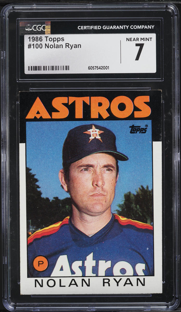 1986 Topps Nolan Ryan #100 CGC 7 NRMT