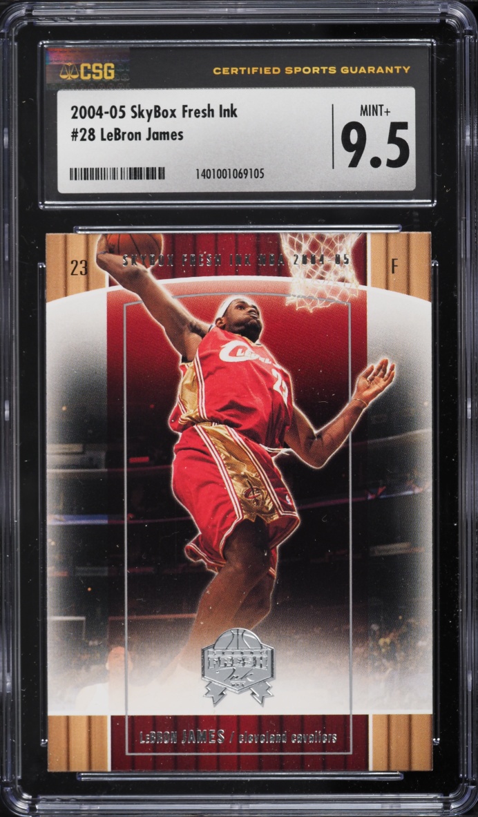 2004 Skybox Fresh Ink LeBron James #28 CSG 9.5 MINT+