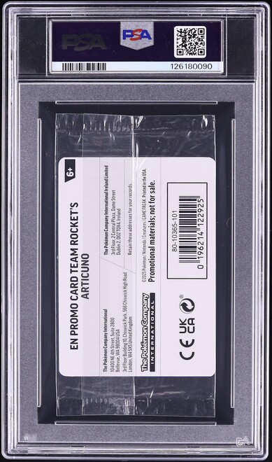 2025 Pokemon SV Promo Destined Rivals Best Buy Exclusive Pack Team Rocket's Articuno #51 PSA 8