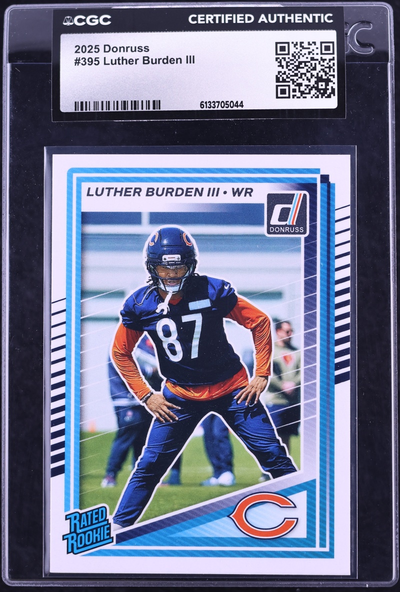 2025 Donruss Football Luther Burden III ROOKIE #395 CGC AUTH
