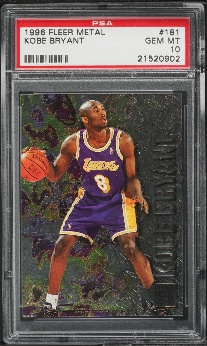 1996 Metal Basketball Kobe Bryant ROOKIE #181 PSA 10 GEM MINT