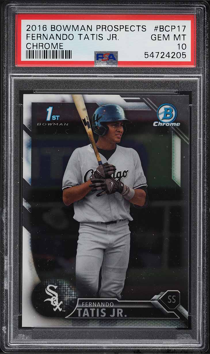 2016 Bowman Chrome Fernando Tatis Jr. PROSPECT #BCP17 PSA 10 GEM MINT