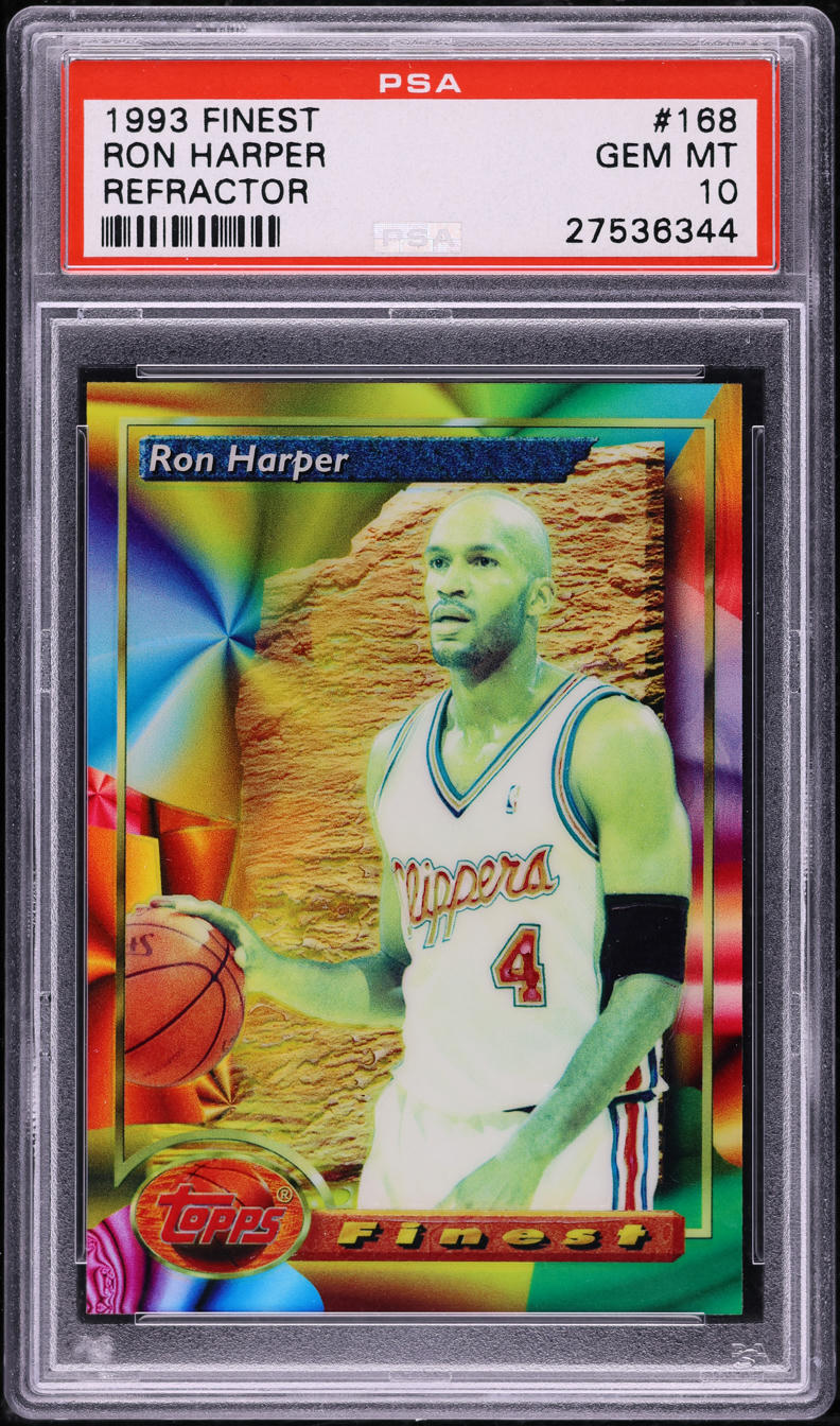 1993 Finest Refractor Ron Harper #168 PSA 10 GEM MINT