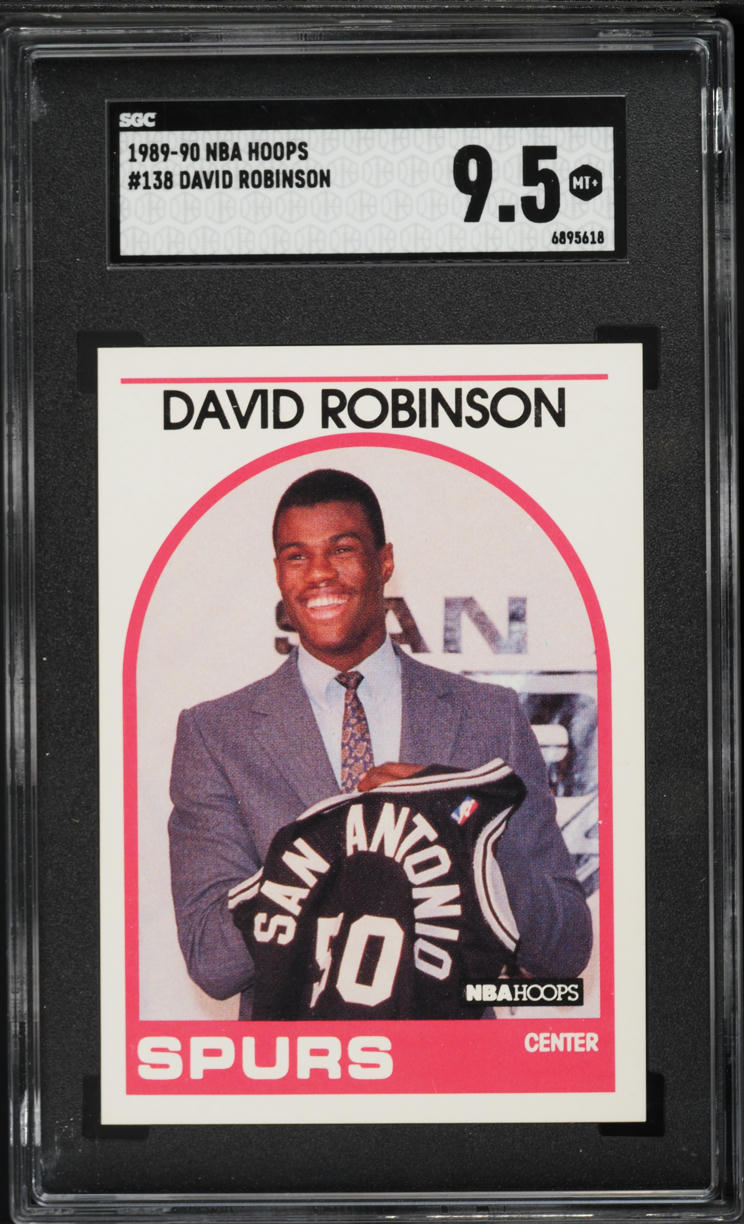1989 Hoops David Robinson ROOKIE #138 SGC 9.5 MINT+