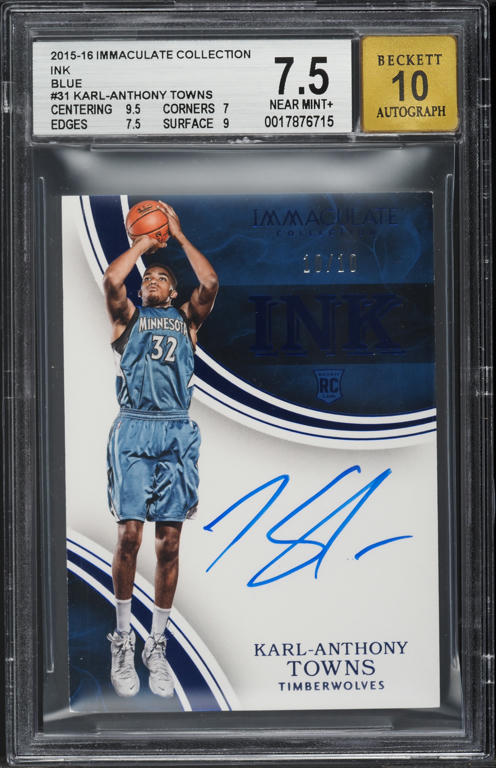 2016 Panini Flawless Distinguish Ruby Karl-Anthony Towns