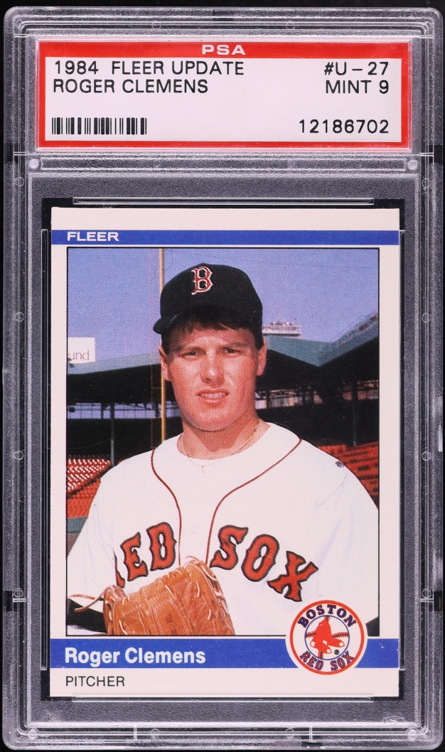 1984 Fleer Update Roger Clemens ROOKIE #U-27 PSA 9 MINT