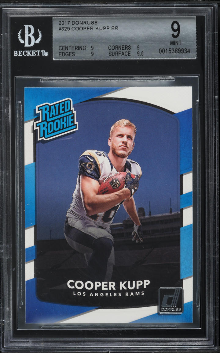 2017 Donruss Football Cooper Kupp ROOKIE #329 BGS 9 MINT