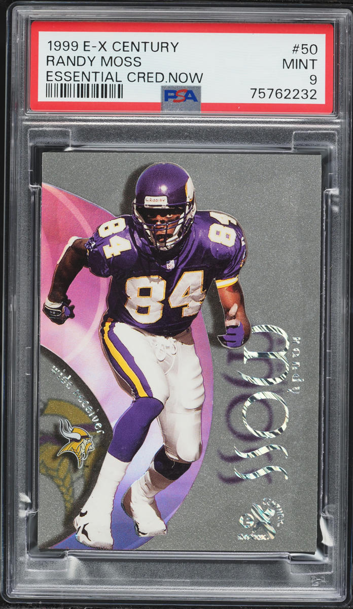 1999 Skybox E-X Century Essential Credentials Now Randy Moss /50 #50 PSA 9 MINT - Photo 1