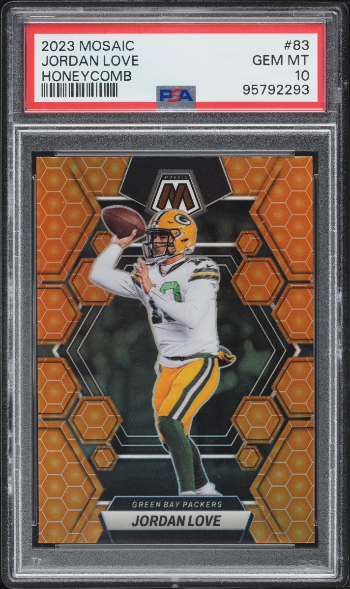 2023 Panini Mosaic Honeycomb Jordan Love #83 PSA 10 GEM MINT