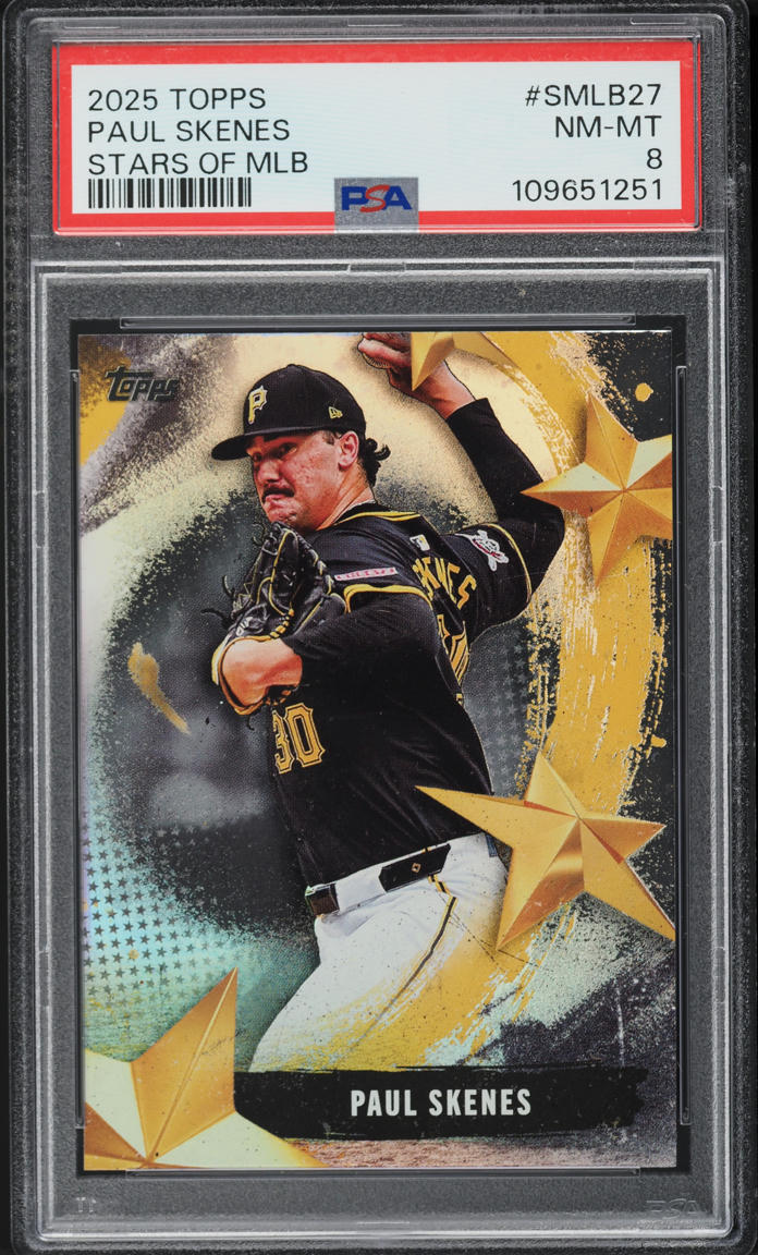 2025 Topps Stars Of MLB Paul Skenes #SMLB-27 PSA 8 NM-MT